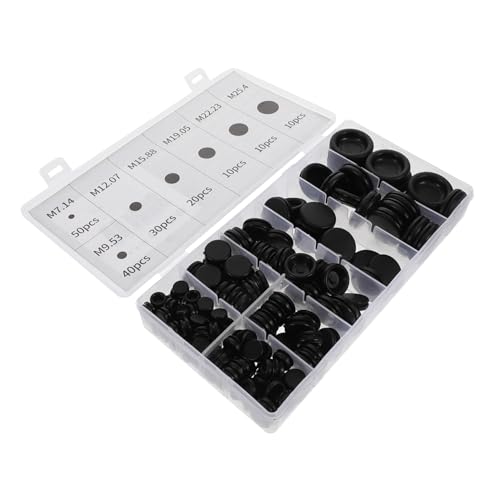 SEWOART 170 Stück Teiliges Gummitüllen Set für Kabel Dichtungsstopfen mit und Wasserdichtem Design für Elektroboxen und Automobilanwendungen SEWOART 170 Stück Teiliges Gummitüllen Set für Kabel Dichtungsstopfen mit und Wasserdichtem Design für Elektroboxen und Automobilanwendungen von SEWOART