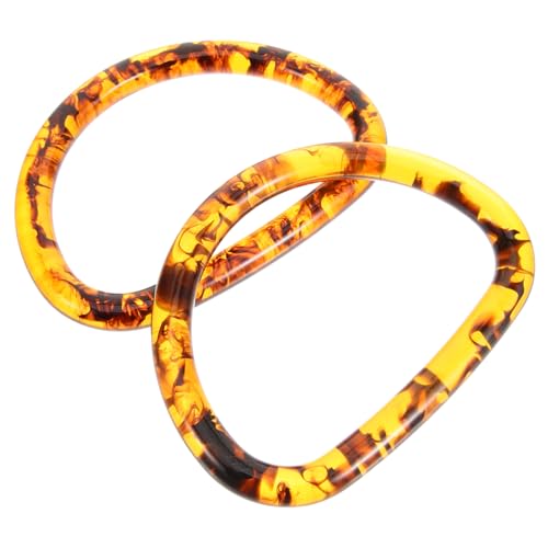 SEWOART 1Paar Kunstharz Taschen Griffe D Ring Austauschbarer Handtaschen Ersatzgriff DIY Zubehör für Geldbörsen Vintage Design für Handarbeiten SEWOART 1Paar Kunstharz Taschen Griffe D Ring Austauschbarer Handtaschen Ersatzgriff DIY Zubehör für Geldbörsen Vintage Design für Handarbeiten von SEWOART