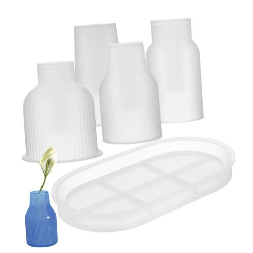 SEWOART 1Satz Silikon Vasenformen Flexible Epoxidharz Gießformen mit Vasen und Tablett für DIY Wohndekorationen und Kreative Projekte Einfache Handhabung und Elegantes Design SEWOART 1Satz Silikon Vasenformen Flexible Epoxidharz Gießformen mit Vasen und Tablett für DIY Wohndekorationen und Kreative Projekte Einfache Handhabung und Elegantes Design von SEWOART