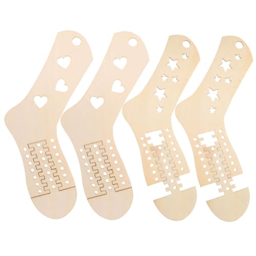 SEWOART 2er Packung Holz Sockenspanner Zum Stricken Stricksockenformen Für Sockenpräsentation Handgestrickte Sockenformen Zum Häkeln von SEWOART