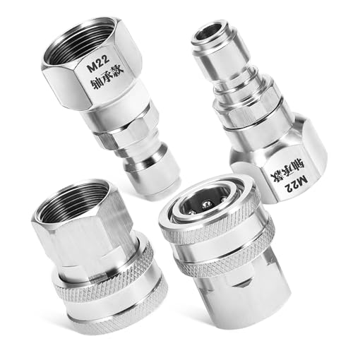 SEWOART 2 Sätze Hochdruckreiniger Schnellanschluss Fittings Rotationsadapter für Druckreiniger Zubehör Präzise und Widerstandsfähig Einfache Installation Kompatibilität SEWOART 2 Sätze Hochdruckreiniger Schnellanschluss Fittings Rotationsadapter für Druckreiniger Zubehör Präzise und Widerstandsfähig Einfache Installation Kompatibilität von SEWOART
