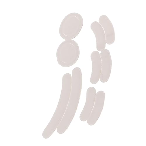 SEWOART 2 Sätze rutschfeste Matte Löcher Griff Pads Greifer Schleudern Füße Schlittschuhe Rutschfester -Skate Computerzubehör Skate für Computermaus gleiten Weiß von SEWOART