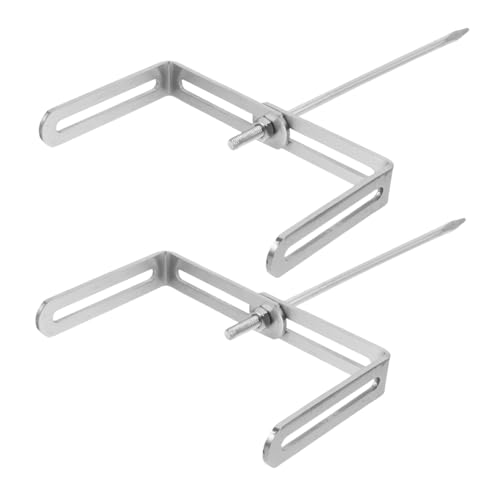 SEWOART 2 Stück Downwater Rohrhalterung Rinnenrohrhalter im Freien Downspout -Halter -Einsatz Hochleistungs -Downspout -Rohrclip Rahmen des Entwässerungsrohrrahmens Eisen Silber von SEWOART