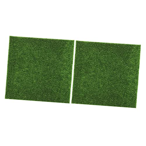 SEWOART 2 Stück Künstliches Gras Lifelike PVC für Garten DIY Landschaftsdekoration und Puppenhaus Zubehör von SEWOART