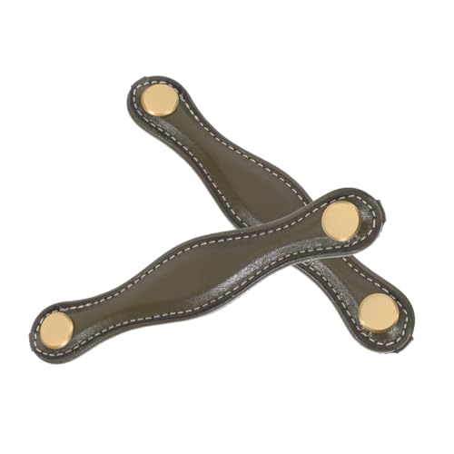 SEWOART 2 Stück Moderne Möbelgriffe aus PU Leder Vielseitige Schubladengriffe für Kleiderschrank Kommode und Küchenschränke Minimalistisches Design Einfache Montage Langlebiges Material von SEWOART
