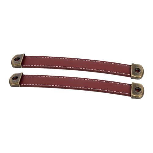 SEWOART 2 Stück PU Ledergriffe Retro Stil Vintage Schrankgriffe Braun für Küchenschränke Kommoden Möbel Türgriffe Vielseitig als Koffer Kleiderschrankgriff SEWOART 2 Stück PU Ledergriffe Retro Stil Vintage Schrankgriffe Braun für Küchenschränke Kommoden Möbel Türgriffe Vielseitig als Koffer Kleiderschrankgriff von SEWOART