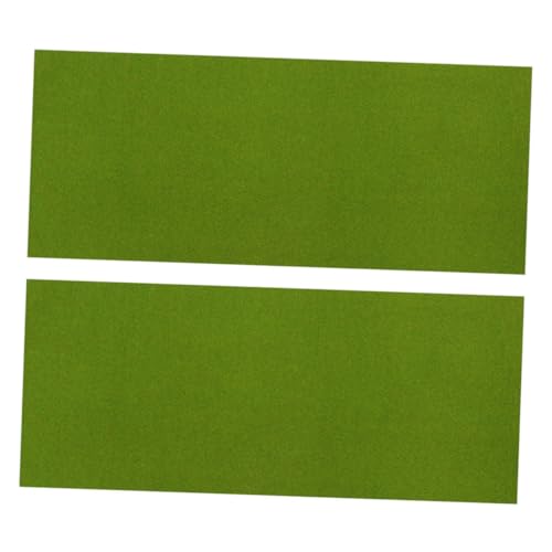 SEWOART 2 Stück Rasenpapiermaterial Material Rasenmatte Gebäude Kunstrasen für Terrasse Kunstrasen im Freien gefälscht Outdoor Teppich Modelllandschaft Kunstrasen-Modelldekor Grün von SEWOART