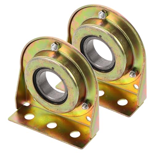 SEWOART 2 Stück Riemenscheibensystem Lagergehäuse Lüftungslager Lüfterwellen Stützlager Gehäuseteile Lager Mit Gehäuse Landwirtschaftslager Hardware Lager Eisenlagerblock Golden von SEWOART