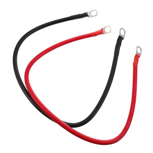 SEWOART 2 Stück Teiliges Kupfer Autobatteriekabel Mm² Starthilfekabel Inverter Kabel Acid Ölresistent Geeignet für Auto Boot Wohnmobil Batteriebank Verkabelung von SEWOART