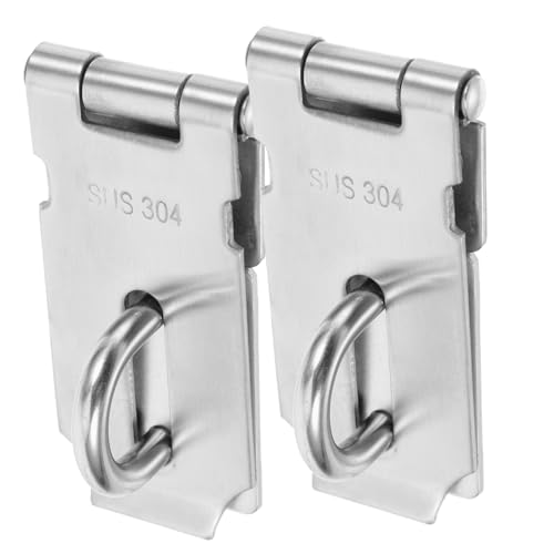 SEWOART 2 Stück Teiliges Türschloss Abschließbarer Türriegel mit Sicherheitsüberfalle Rostfrei Robust für Gartentor Holz und Metalltüren Einsetzbar Einfache Montage von SEWOART