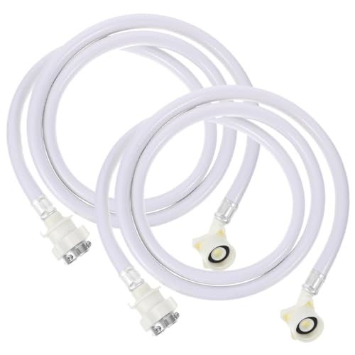 SEWOART 2 Stück Teiliges Waschmaschinen Zulaufschlauch PVC mit Edelstahlanschluss Winkel Wasserschlauch für Automatische Waschmaschinen Druck und Reißfest Kompatibel SEWOART 2 Stück Teiliges Waschmaschinen Zulaufschlauch PVC mit Edelstahlanschluss Winkel Wasserschlauch für Automatische Waschmaschinen Druck und Reißfest Kompatibel von SEWOART