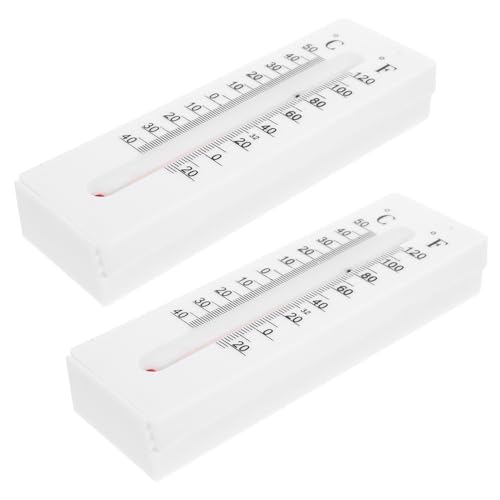 SEWOART 2 Stück Thermometer Schlüsselversteck Outdoor Schlüsselbox mit Großem Temperaturbereich Dekoratives Wandthermometer Praktischer Schlüsselhalter für Sichere Aufbewahrung von von SEWOART
