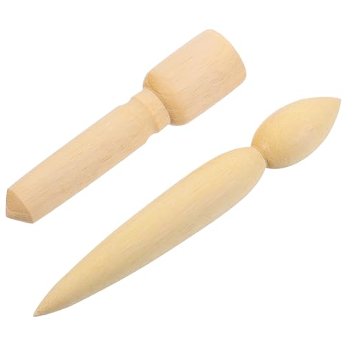 SEWOART 2 Stück Töpferwerkzeug Ergonomische Holzwerkzeuge für Formen und Reparieren von Teekannen Ausläufen Langlebig Vielseitig Einsetzbar für Anfänger und Enthusiasten SEWOART 2 Stück Töpferwerkzeug Ergonomische Holzwerkzeuge für Formen und Reparieren von Teekannen Ausläufen Langlebig Vielseitig Einsetzbar für Anfänger und Enthusiasten von SEWOART