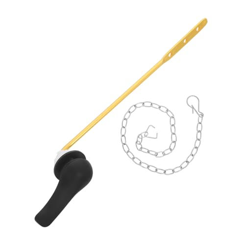 SEWOART 2 Stück Toiletten spülgriff Ersatzset mit Flapper ketten Schwarz elektroplattierter Wc hebel für Frontmontage Langlebig Kratzfest Leise und Feuchtigkeitsbeständig SEWOART 2 Stück Toiletten spülgriff Ersatzset mit Flapper ketten Schwarz elektroplattierter Wc hebel für Frontmontage Langlebig Kratzfest Leise und Feuchtigkeitsbeständig von SEWOART