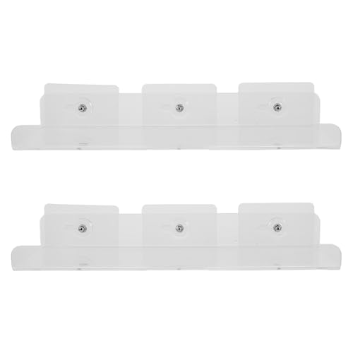 SEWOART 2 Stück Wandmontierter Acryl-blumenhalter mit Saugnäpfen Transparenter Platzsparender Fensterpflanzenhalter für Innenräume U-förmiges Regal für Küchen Badezimmer und Balkon zur von SEWOART