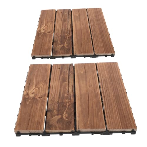 SEWOART 2 Stück Wetterfeste Holzfliesen für Balkon und Terrasse Robustes Outdoor Parkett Lichtbraun Einfach zu Verlegen für und Außenbereiche Geeignet SEWOART 2 Stück Wetterfeste Holzfliesen für Balkon und Terrasse Robustes Outdoor Parkett Lichtbraun Einfach zu Verlegen für und Außenbereiche Geeignet von SEWOART