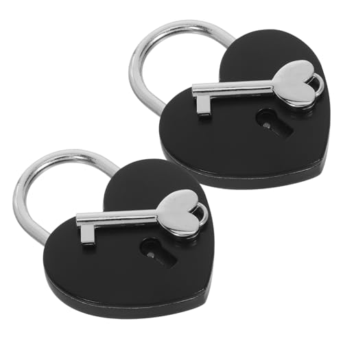 SEWOART 2 Teiliges Herz-padlock mit Schlüssel Kleines Metall-schloss für Tagebücher Schmuckschatullen Aufbewahrungsboxen und Handtaschen Dekoratives Sicheres für Schreibtisch und SEWOART 2 Teiliges Herz-padlock mit Schlüssel Kleines Metall-schloss für Tagebücher Schmuckschatullen Aufbewahrungsboxen und Handtaschen Dekoratives Sicheres für Schreibtisch und von SEWOART