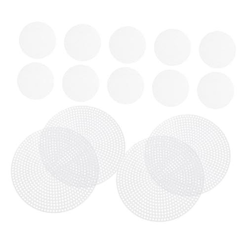 SEWOART 20 Stück Runde Plastik Mesh Bastelplatten für Kreuzstich und Häkeln Wiederverwendbar für DIY Handwerksprojekte Strapazierfähig und Formbeständig von SEWOART