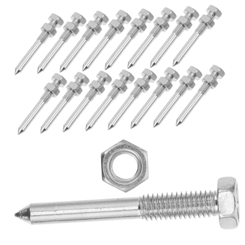 SEWOART 20 Stück Teiliges Metallrasenbelüfter Spikes Langlebige Rasennagelschuhe zum Bodenbelüften Vielseitig für Rasen und Garten Geeignet Einfache Robuste Aerifizierer Zubehörteile von SEWOART