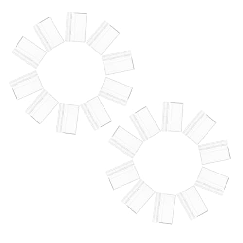 SEWOART 20 Stück Transparente Scharniere Widerstandsfähige Elegante Hinge für Möbel DIY Projekte und Aufbewahrungsboxen Vielseitig Einsetzbar Wohn und Geschäftsräumen von SEWOART