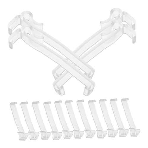SEWOART 20 Stück Transparente Vorhangclips Kunststoff Versteckte Halter für Jalousien Ersatzclips für Horizontale Holzjalousien für Fensterdekoration SEWOART 20 Stück Transparente Vorhangclips Kunststoff Versteckte Halter für Jalousien Ersatzclips für Horizontale Holzjalousien für Fensterdekoration von SEWOART