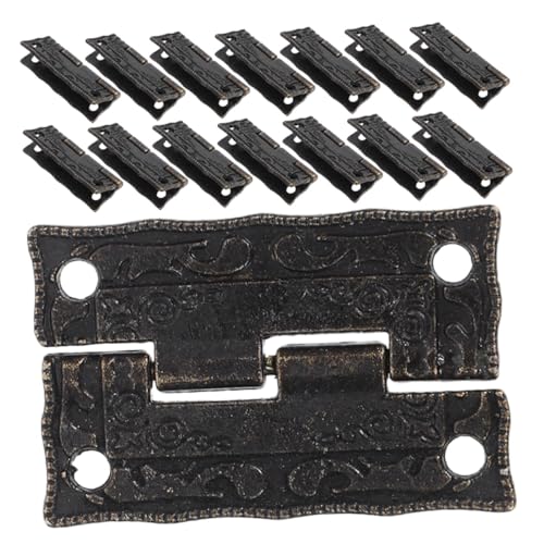 SEWOART 24 Stück Teiliges Mini-metallscharniere für Schmuckschatullen und Antike Holzboxen Vintage-inspiriert Langlebige Beschläge für Möbel Schmuck Aufbewahrungsboxen Klassisches Design SEWOART 24 Stück Teiliges Mini-metallscharniere für Schmuckschatullen und Antike Holzboxen Vintage-inspiriert Langlebige Beschläge für Möbel Schmuck Aufbewahrungsboxen Klassisches Design von SEWOART