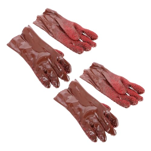 SEWOART 2Paare Strapazierfähige Klempnerhandschuhe Rutschfeste Wiederverwendbare Drainagehandschuhe für Sicheren Schutz bei Rohrreinigung und Poolwartung Geschlechtsneutral von SEWOART