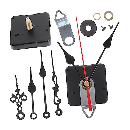 SEWOART 2Sätze DIY Uhrwerk Austauschbarer Taktmechanismus mit Zeigern für Wanduhr Geräuschloses Quarzuhrwerk für Kreative Uhr Reparaturen Kompatibel von SEWOART