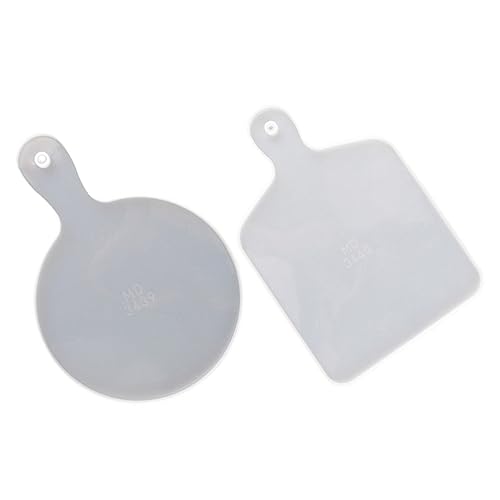 SEWOART 2St Obst teller form Nussknacker Schmuck Aufbewahrungsform flexible DIY-Form Obsttablett gießen giessen decor Untersetzerform Schalenform Plattenform selber machen Kieselgel Weiß von SEWOART