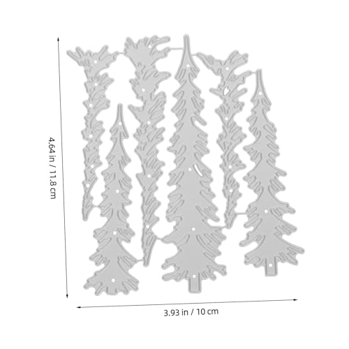 SEWOART 2stücke Metall Weihnachtsbaum Stanzformen Stanzschablonen Aus Metall Für Scrapbook-Papier Baumstanzformen Weihnachtsstanzformen Zum Dekorieren von SEWOART