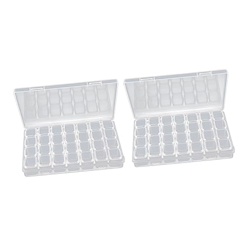 SEWOART 2stücke Transparente Aufbewahrungsbox Mit Fächern Für Nail Art Schmuck Und Perlen PVC-Material Abnehmbar Leicht Und Praktisch Zur Organisation Kleiner Gegenstände SEWOART 2stücke Transparente Aufbewahrungsbox Mit Fächern Für Nail Art Schmuck Und Perlen PVC-Material Abnehmbar Leicht Und Praktisch Zur Organisation Kleiner Gegenstände von SEWOART