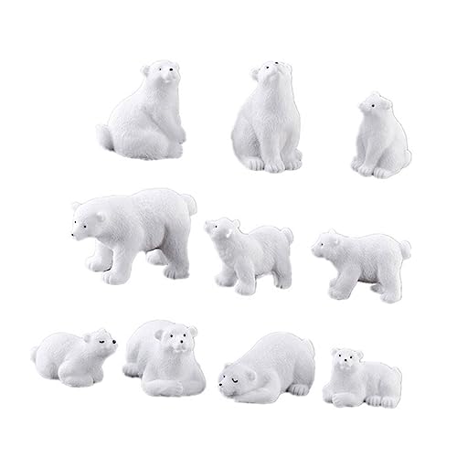 SEWOART 3 Sätze Imitierte Eisbären Figuren Dekorative Tierornamente Für Schreibtisch Mikrolandschaften Gemischte Für Zuhause Büro Und Feiern 10 Stück * 3 SEWOART 3 Sätze Imitierte Eisbären Figuren Dekorative Tierornamente Für Schreibtisch Mikrolandschaften Gemischte Für Zuhause Büro Und Feiern 10 Stück * 3 von SEWOART