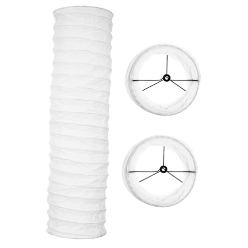 SEWOART 3 Stück Europäischer Papier Lampenschirm für Stehleuchte Sanfte Lichtdiffusion für Schlafzimmer und Arbeitszimmer Eleganter Japanischer Stil für Bettlektüre und Entspannte von SEWOART