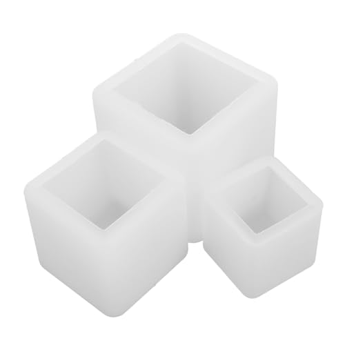 SEWOART 3 Stück Harzwürfelform Harzformen Quadratische Blume DIY Form Quadratische Gussform Harzwürfelformen Silikonform Harz Würfelharz Gussform von SEWOART