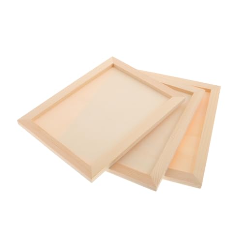SEWOART 3 Stück Holz Bilderrahmen DIY Bastelrahmen Robustem Holz Unbemalt Kinderfreundlich für Tonbild und Kunstprojekte Vielseitig für Wohnraumdekoration SEWOART 3 Stück Holz Bilderrahmen DIY Bastelrahmen Robustem Holz Unbemalt Kinderfreundlich für Tonbild und Kunstprojekte Vielseitig für Wohnraumdekoration von SEWOART
