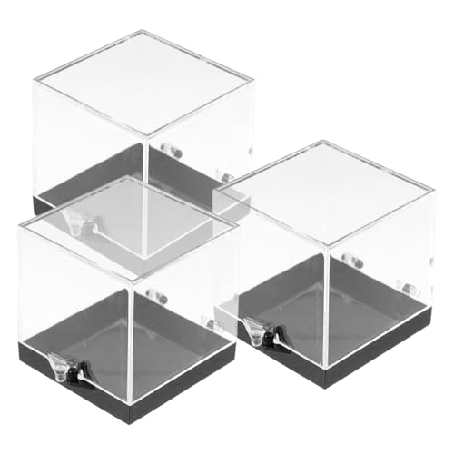 SEWOART 3 Stück Klare Mineralienprobenboxen Durchsichtige Aufbewahrungsbox für Kleine Steine Schmuckstücke und Sammlungen Schwarzdeckel Praktische und Kompakte Vitrine für Zuhause SEWOART 3 Stück Klare Mineralienprobenboxen Durchsichtige Aufbewahrungsbox für Kleine Steine Schmuckstücke und Sammlungen Schwarzdeckel Praktische und Kompakte Vitrine für Zuhause von SEWOART