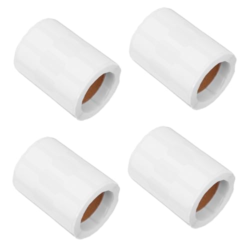 SEWOART 4 Rollen Kraftpapier Preisaufkleber Selbstklebend Beschreibbare Etiketten für Schmuck Ringe Halsketten Armbänder Leichthändig Abziehbar Blanko Aufkleber für von SEWOART