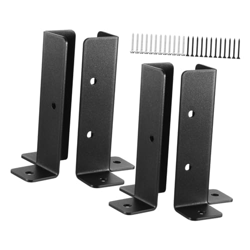 SEWOART 4 Sätze Pfostenhalterung Carbonstahl Stabile Basis für Pergola Holz Zaun Briefkasten Rostfrei Einfach Montierbar Vielseitige Metallstütze für Langlebige Zaun und SEWOART 4 Sätze Pfostenhalterung Carbonstahl Stabile Basis für Pergola Holz Zaun Briefkasten Rostfrei Einfach Montierbar Vielseitige Metallstütze für Langlebige Zaun und von SEWOART