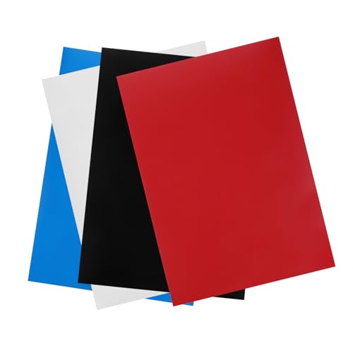 SEWOART 4 Stück Bunte Magnetfolie Selbstklebend Flexible PVC Magnetblätter für Kühlschrank Whiteboard und Bastelprojekte Einfach zu Reinigen Starke Haftung Glatte Oberfläche SEWOART 4 Stück Bunte Magnetfolie Selbstklebend Flexible PVC Magnetblätter für Kühlschrank Whiteboard und Bastelprojekte Einfach zu Reinigen Starke Haftung Glatte Oberfläche von SEWOART