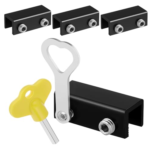 SEWOART 4 Stück Fensterverriegelungen Einstellbare Sicherheitsverriegelungen für Schiebefenster Kompakte und Diskrete Lösung zur Verbesserung Haussicherheit SEWOART 4 Stück Fensterverriegelungen Einstellbare Sicherheitsverriegelungen für Schiebefenster Kompakte und Diskrete Lösung zur Verbesserung Haussicherheit von SEWOART