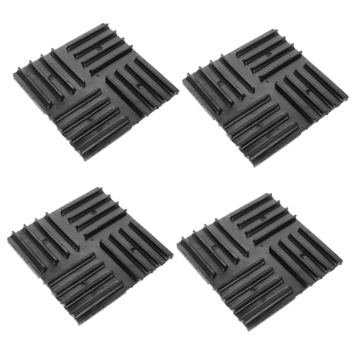 SEWOART 4 Stück Gummipad zur Vibrationsisolierung für Klimaanlagen Vibrations Pads für Maschinenstabilität Geräuschdämpfend aus Solidem Installieren Kompatibel mit Verschiedenen Modellen von SEWOART