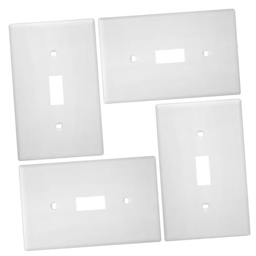 SEWOART 4 Stück Lichtschalter Abdeckung Polycarbonat Dekorative Wandplatte für Toggle Switch Design Stoßfest und Pflegeleicht zur Verschönerung Ihres SEWOART 4 Stück Lichtschalter Abdeckung Polycarbonat Dekorative Wandplatte für Toggle Switch Design Stoßfest und Pflegeleicht zur Verschönerung Ihres von SEWOART