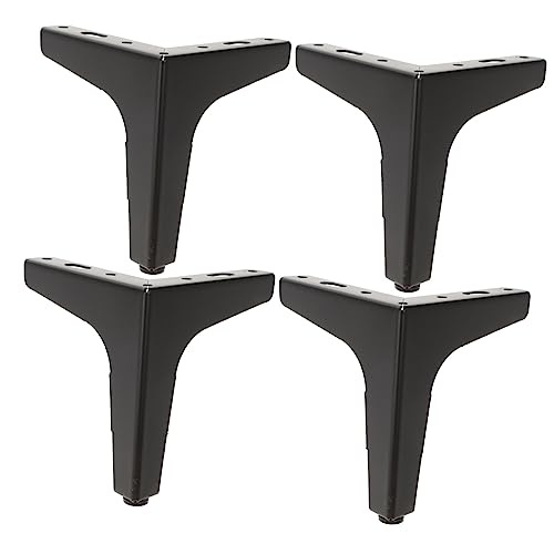 SEWOART 4 Stück Metallmöbelfüße Dreieckige Möbelbeine für Schrank Sofa und Couchtisch Robust Verstellbar Hohe Tragkraft für DIY Möbelprojekte von SEWOART