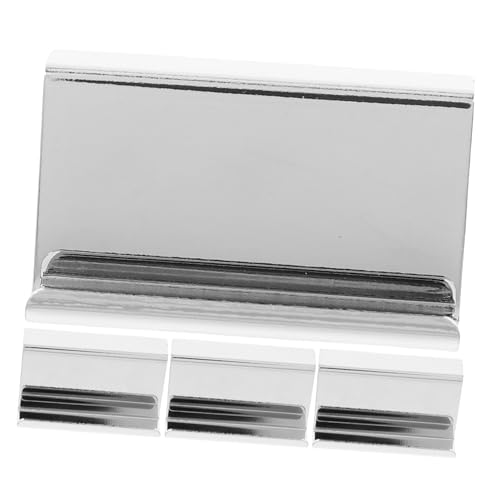 SEWOART 4 Stück Robuster Glas Türgriff Clip Verchromt für Glas oder Acryl Einfacher Einbau Vielseitig Einsetzbar in Küchenschränken Badmöbeln Vitrinen und Regalen von SEWOART