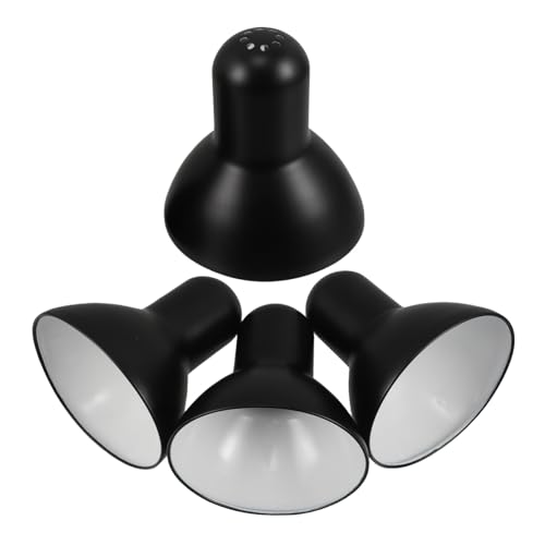 SEWOART 4 Stück Schwarze Metall Tischlampe Lampenschirme Industrielle Metall Ersatz-lampenschirme mit Fassform Stilvolle Lichtabdeckung für Büro Werkstatt Bibliothek SEWOART 4 Stück Schwarze Metall Tischlampe Lampenschirme Industrielle Metall Ersatz-lampenschirme mit Fassform Stilvolle Lichtabdeckung für Büro Werkstatt Bibliothek von SEWOART