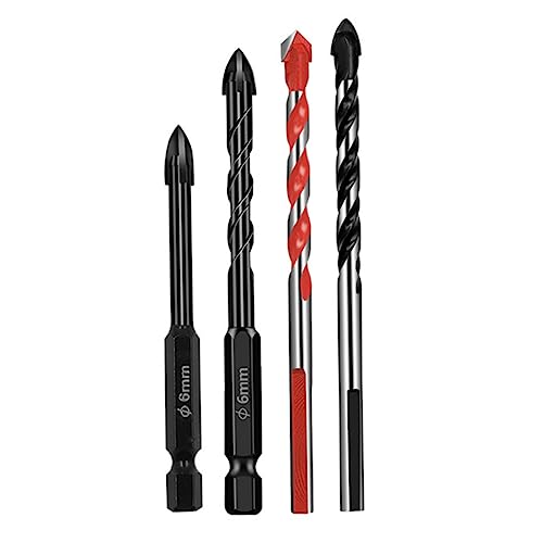 SEWOART 4 Stück Teiliges Hartmetall Bohrer Set für Fliesen Langlebige und Präzise Bohrer für Keramik und für Handbohrungen Hohe Härte und Abriebfestigkeit SEWOART 4 Stück Teiliges Hartmetall Bohrer Set für Fliesen Langlebige und Präzise Bohrer für Keramik und für Handbohrungen Hohe Härte und Abriebfestigkeit von SEWOART