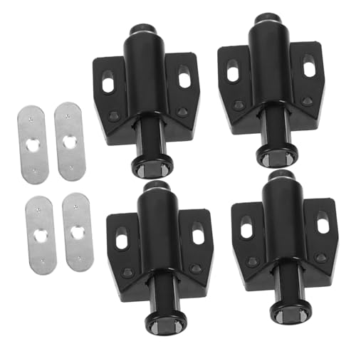 SEWOART 4 Stück Teiliges Magnetischer Türschnäpper aus Rostfreiem Stahl Starker Haftkraft Push To Open Funktion Geeignet für Schränke Kleiderschränke Küchen Badezimmer Einfache Montage von SEWOART