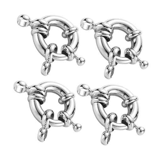 SEWOART 4 Stück Teiliges Runde Federring-verschlüsse aus Kupfer DIY Schmuckverbinder für Halsketten und Armbänder Zuverlässiger Verschluss mit Lochdurchmesser Langlebig und Einfach zu SEWOART 4 Stück Teiliges Runde Federring-verschlüsse aus Kupfer DIY Schmuckverbinder für Halsketten und Armbänder Zuverlässiger Verschluss mit Lochdurchmesser Langlebig und Einfach zu von SEWOART