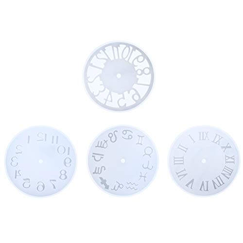 SEWOART 4 Stück Teiliges Silikon Uhrformset mit Römischen Ziffern DIY Gießformen für Kreative Uhren Dekoration Geeignet für Heimwerkerprojekte und Bastelarbeiten SEWOART 4 Stück Teiliges Silikon Uhrformset mit Römischen Ziffern DIY Gießformen für Kreative Uhren Dekoration Geeignet für Heimwerkerprojekte und Bastelarbeiten von SEWOART
