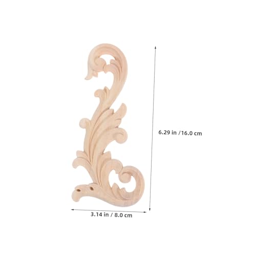 SEWOART 4 Stück Unlackierte Holzapplikationen Holzschnitzerei Möbeldekoration Robuste Holz-onlays für Schränke Wände Türen DIY Möbelverzierung Langlebige Zierleisten für Wohnzimmer SEWOART 4 Stück Unlackierte Holzapplikationen Holzschnitzerei Möbeldekoration Robuste Holz-onlays für Schränke Wände Türen DIY Möbelverzierung Langlebige Zierleisten für Wohnzimmer von SEWOART